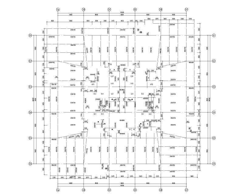 2019框架核心筒结构超高层商业楼结构施工图纸cad - 3