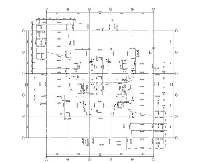 2019框架核心筒结构超高层商业楼结构施工图纸cad - 4