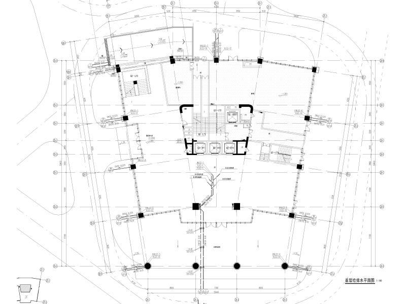 培训综合楼给排水施工图纸cad - 1