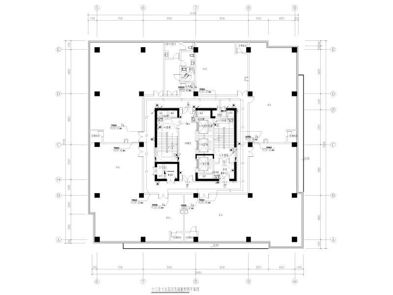 地块规划及建筑方案电气施工图纸设计2022cad - 4