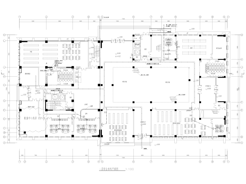 中学新区学校弱电智能化全套含工程清单cad - 3