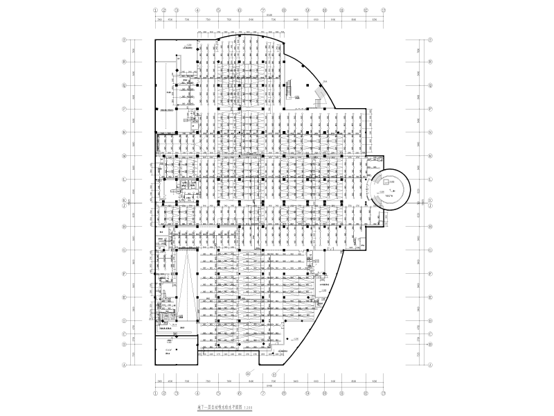 高层购物广场给排水施工图纸cad - 2