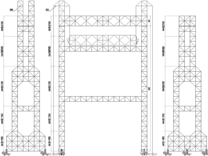 70t跨线移动门吊安装方案设计图纸拼装流程图纸（4张） - 1