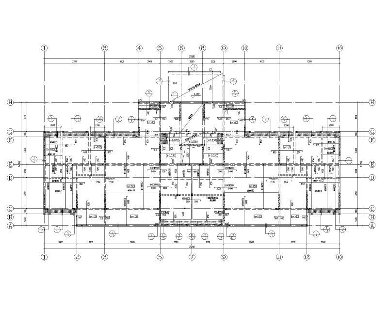 多层剪力墙结构住宅结构施工图纸2022+24Pcad平面图 - 3