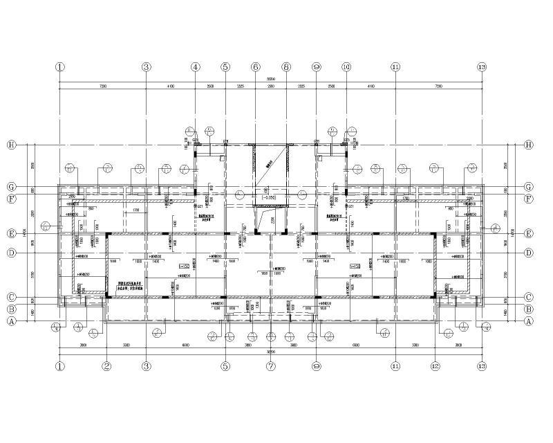 多层剪力墙结构住宅结构施工图纸2022+24Pcad平面图 - 5