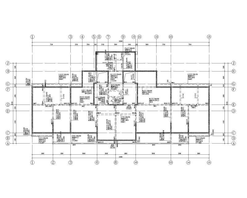 多层剪力墙结构住宅施工图纸2022+24Pcad平面布置图 - 2