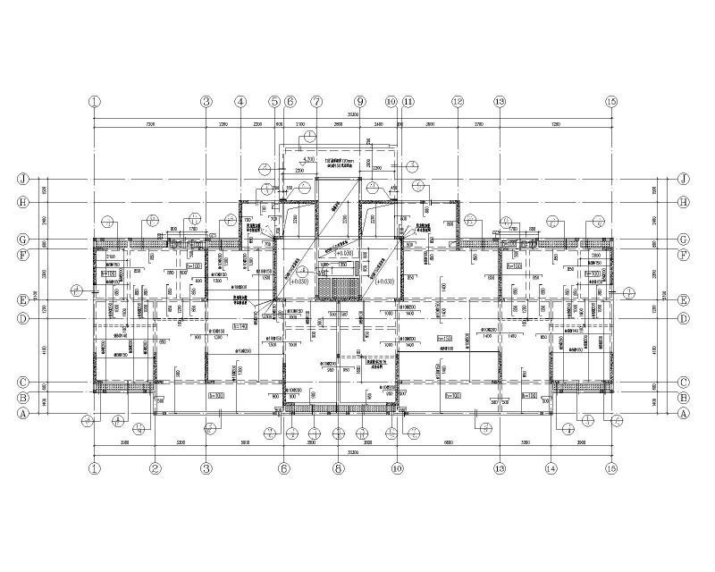 多层剪力墙结构住宅施工图纸2022+24Pcad平面布置图 - 3