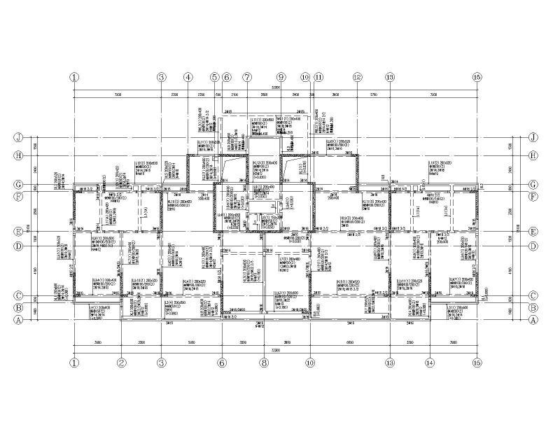 多层剪力墙结构住宅施工图纸2022+24Pcad平面布置图 - 4