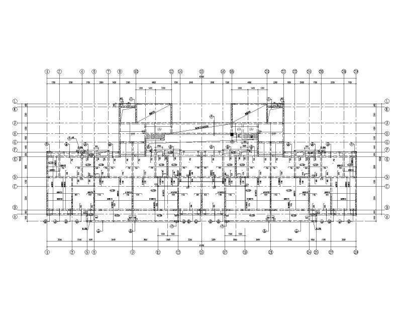 高层剪力墙结构住宅施工图纸2022+33Pcad平面图 - 2