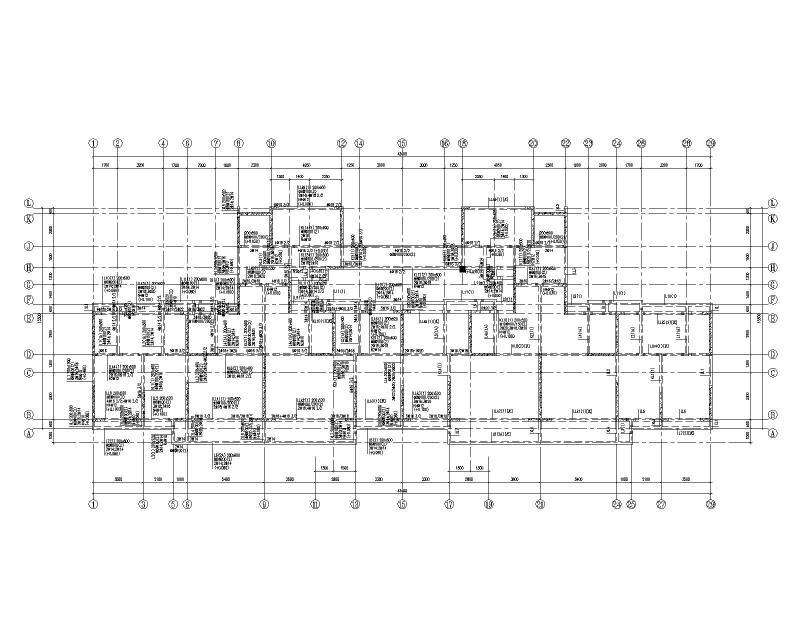 高层剪力墙结构住宅施工图纸2022+33Pcad平面图 - 3