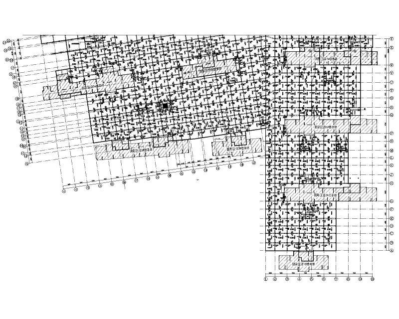 框架结构地下车库施工图纸2022+14Pcad平面布置图 - 1
