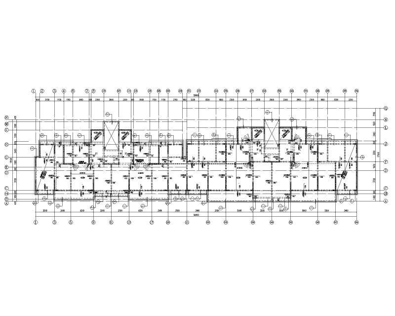 多层剪力墙结构住宅施工图纸2022+31Pcad平面布置图 - 4