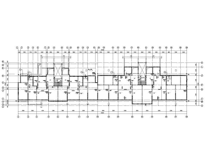 多层剪力墙结构住宅施工图纸2022+31Pcad平面布置图 - 1