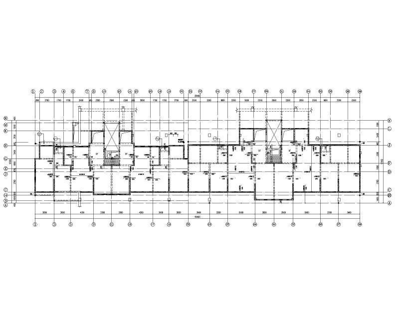 多层剪力墙结构住宅施工图纸2022+31Pcad平面布置图 - 1