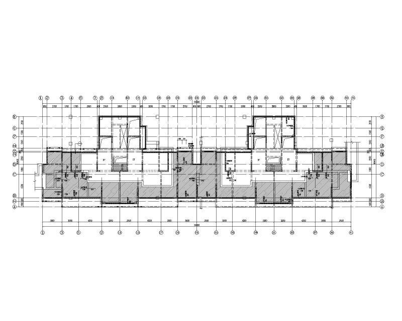 17层剪力墙结构住宅施工图纸2022+40Pcad平面布置图 - 5