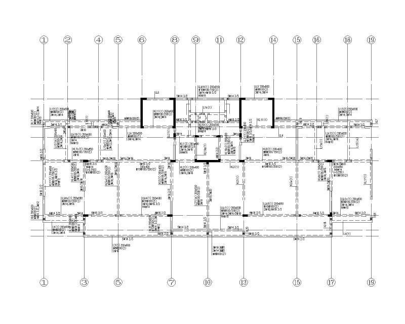 多层剪力墙结构住宅施工图纸2022+33Pcad平面布置图 - 1