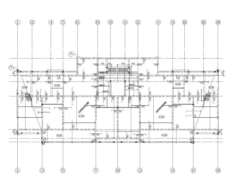 多层剪力墙结构住宅施工图纸2022+33Pcad平面布置图 - 4