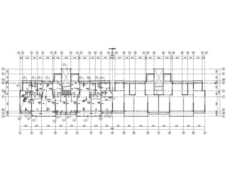 多层剪力墙结构住宅施工图纸2022+30Pcad平面布置图 - 4