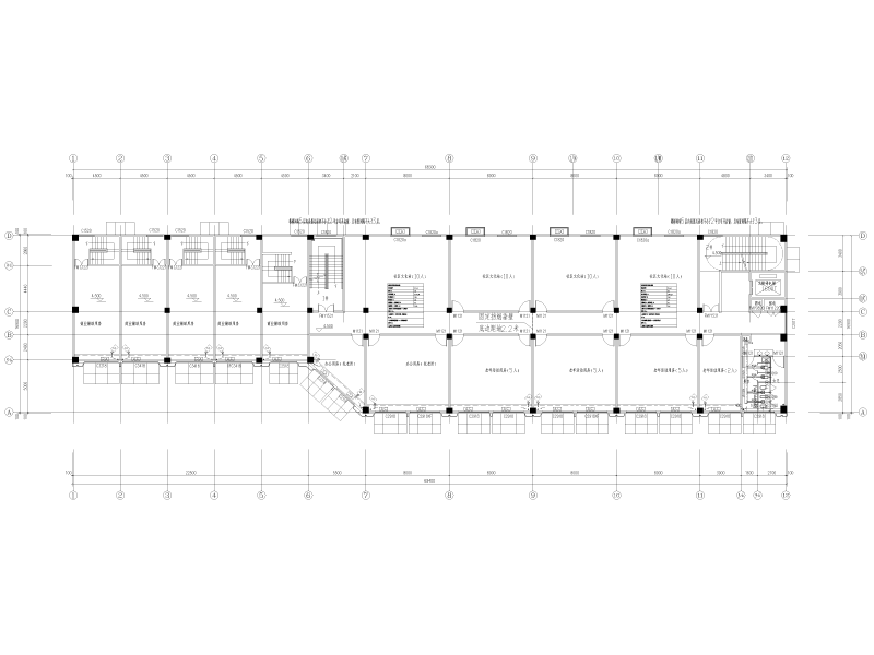 建强安置区社区综合服务中心暖通施工图纸2021cad平面图 - 2