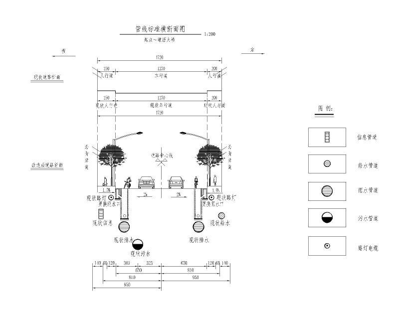 小边井路段更换钢纤维砼井篦雨污水施工图纸cad - 1