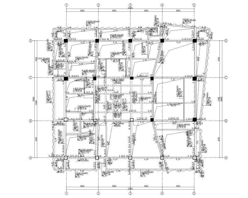 高层框架核心筒结构厂房施工图纸2022+88Pcad - 4