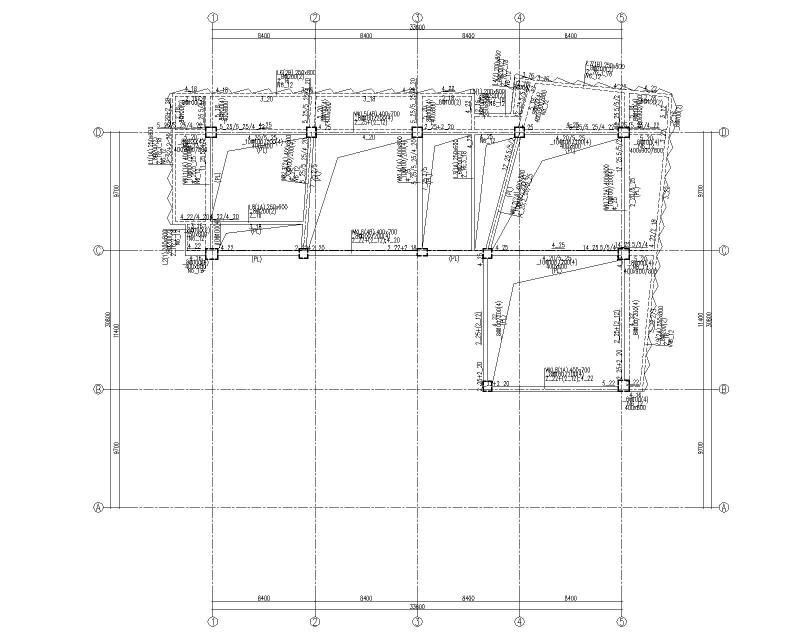 高层框架核心筒结构厂房施工图纸2022+88Pcad - 5