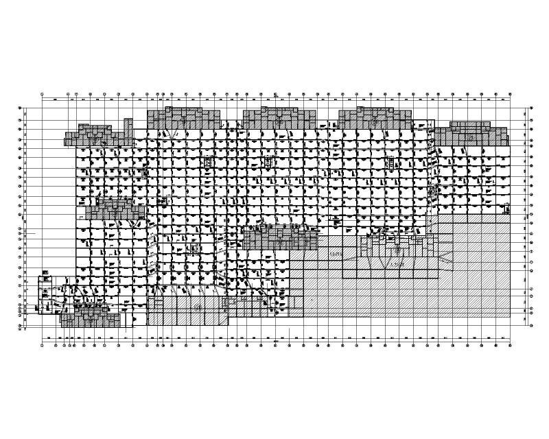 框架剪力墙结构地下车库施工图纸2021+17Pcad布置图 - 1