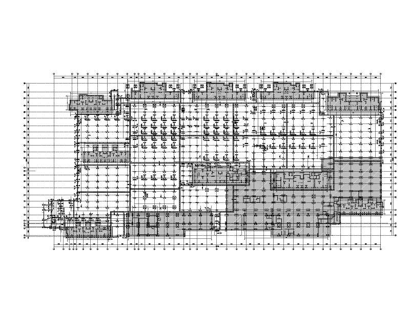 框架剪力墙结构地下车库施工图纸2021+17Pcad布置图 - 3