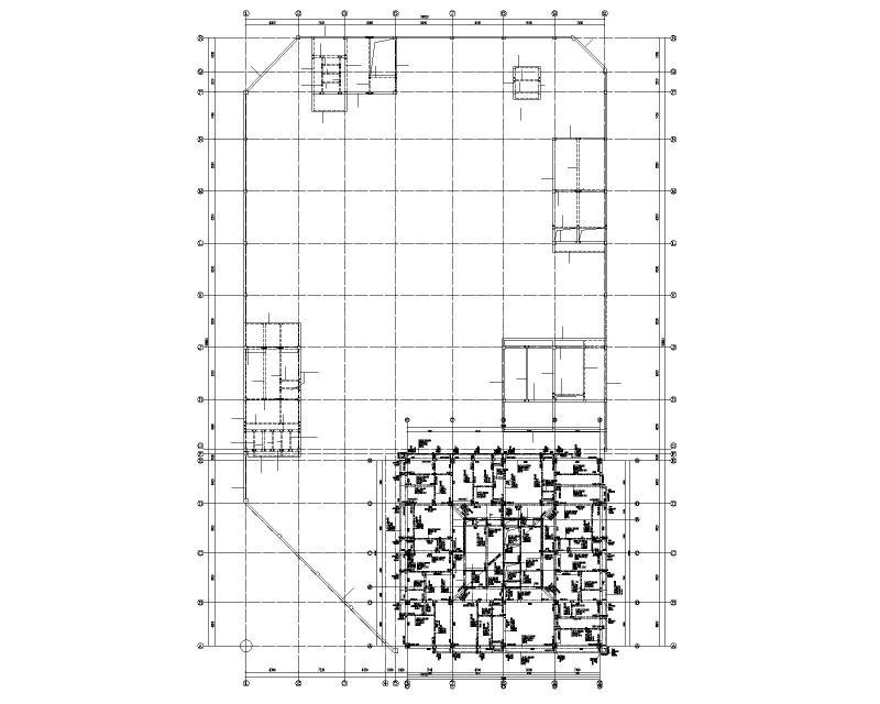 框架剪力墙结构商业办公楼施工图纸2022+64Pcad - 3