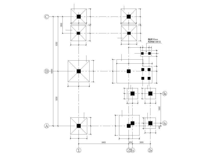 多层框架结构配电房施工图纸2022+21Pcad平面布置图 - 2