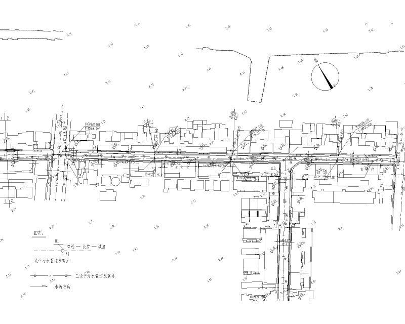 两车道街道改造工程雨污水专项施工图纸cad - 1