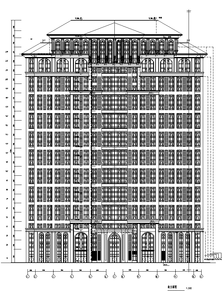 商业建筑泛光照明合同及图纸cad系统图 - 3