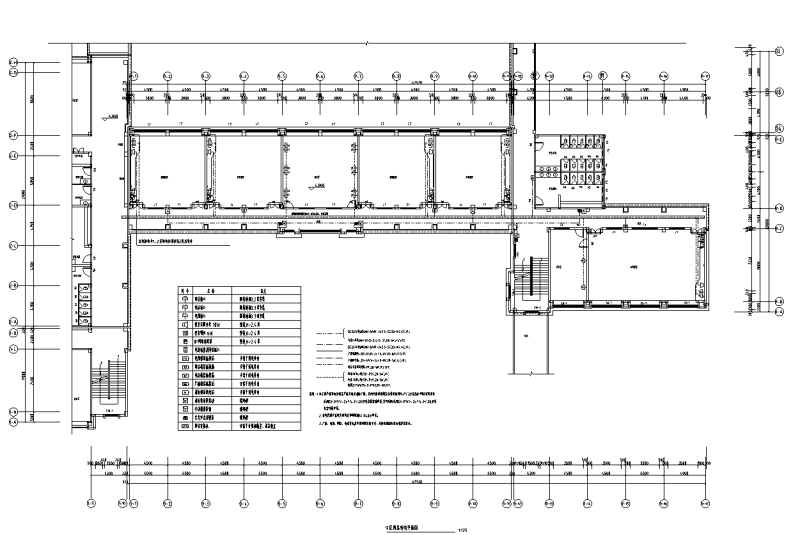 学校教学楼及配套电气施工大样图cad平面图及系统图 - 3