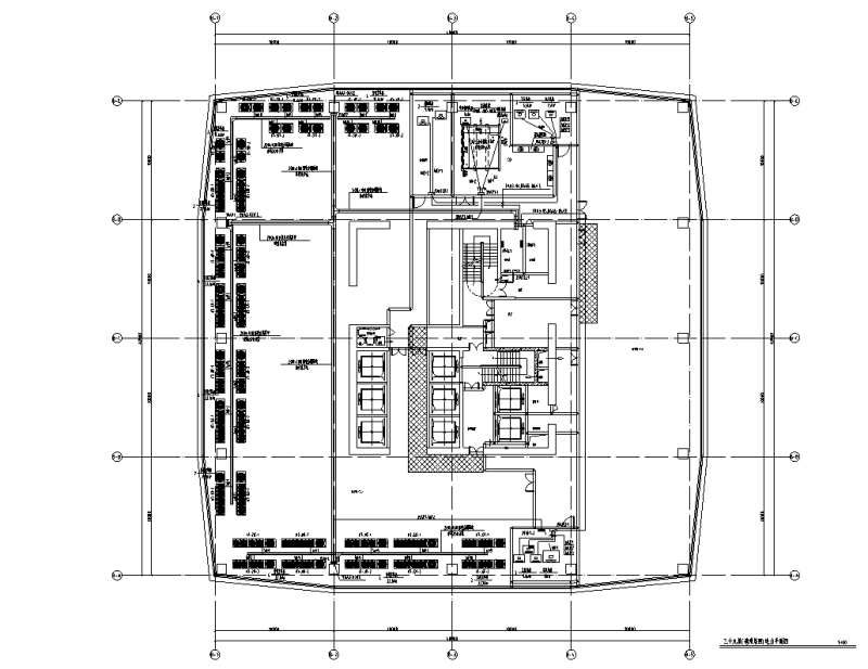 超高层办公楼及配套商业电气施工图纸cad平面图及系统图 - 1
