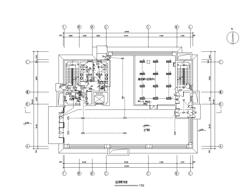 国内科研园区电气施工图纸cad平面图及系统图 - 2
