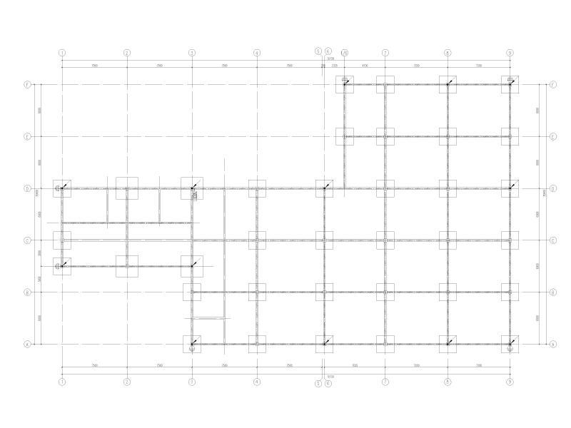5层框架结构中学教学楼电气施工图纸cad平面图 - 5
