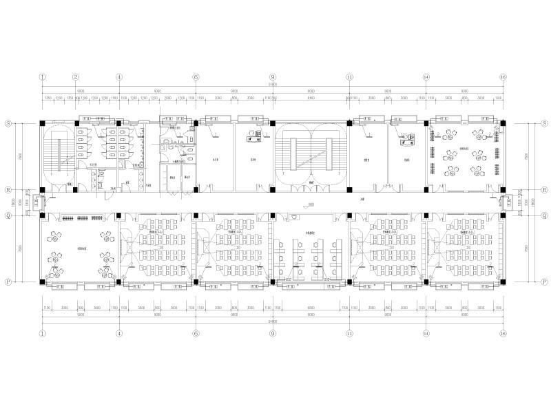 中学新建教学楼工程暖通施工图纸cad平面图 - 4