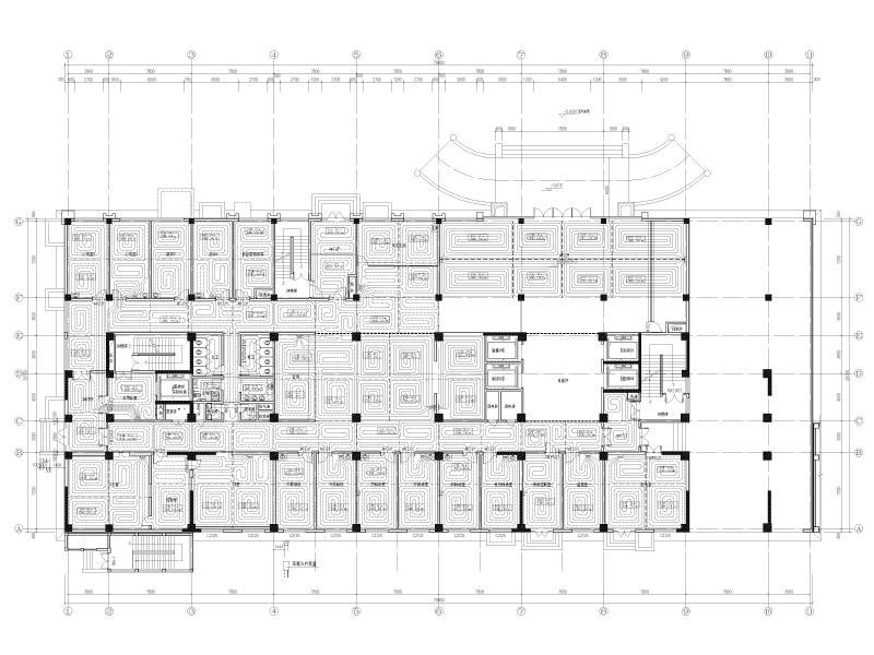 中医医院康复楼暖通施工图纸cad - 5