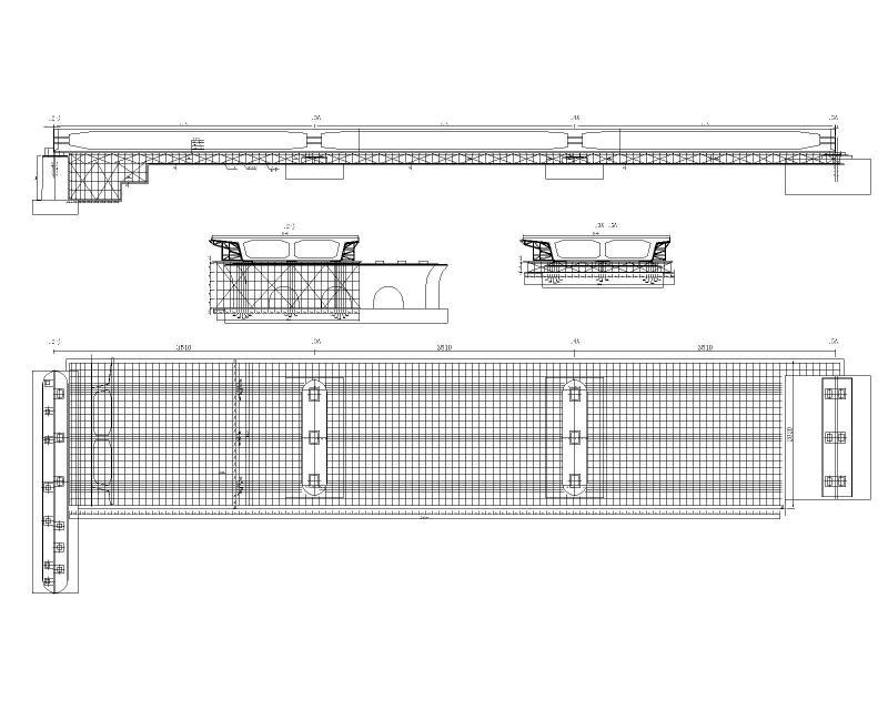 铁路桥墩盖梁系梁施工支架方案含计算书cad - 4