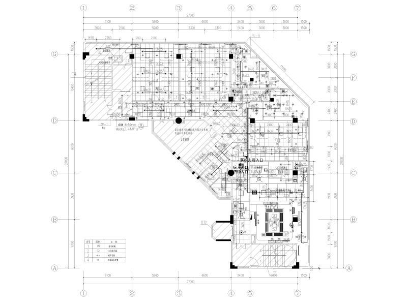 一类高层医院科室住院病房改造给排水施工图纸cad - 1