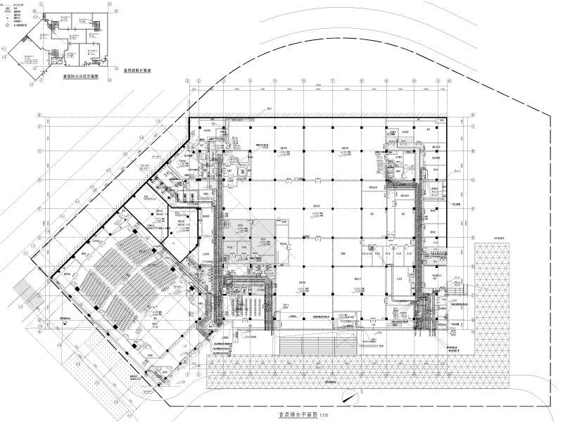 一类高层图纸书馆建筑给排水施工图纸2020cad - 2