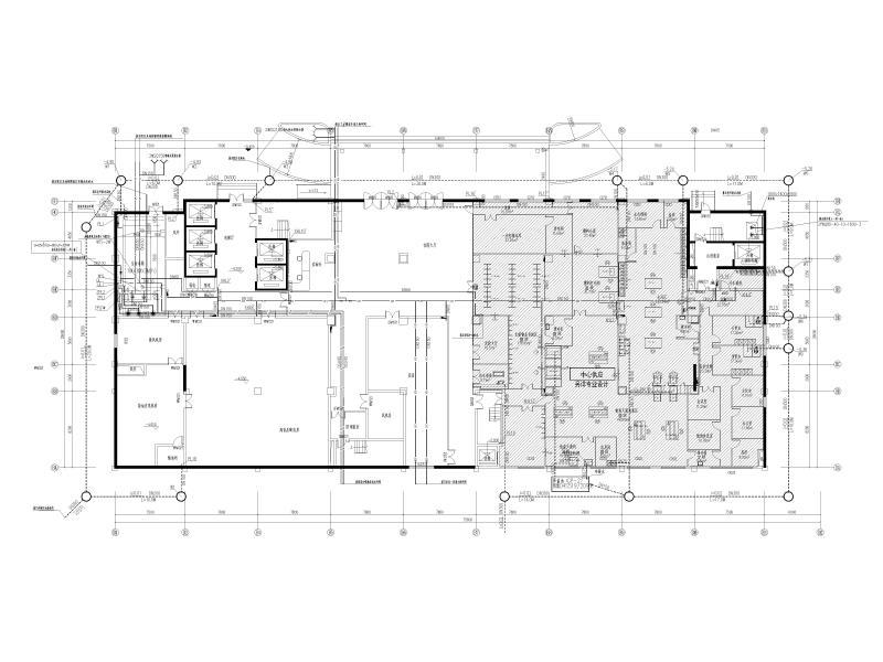 48m一类高层医疗建筑住院楼给排水施工图纸cad平面图及系统图 - 1