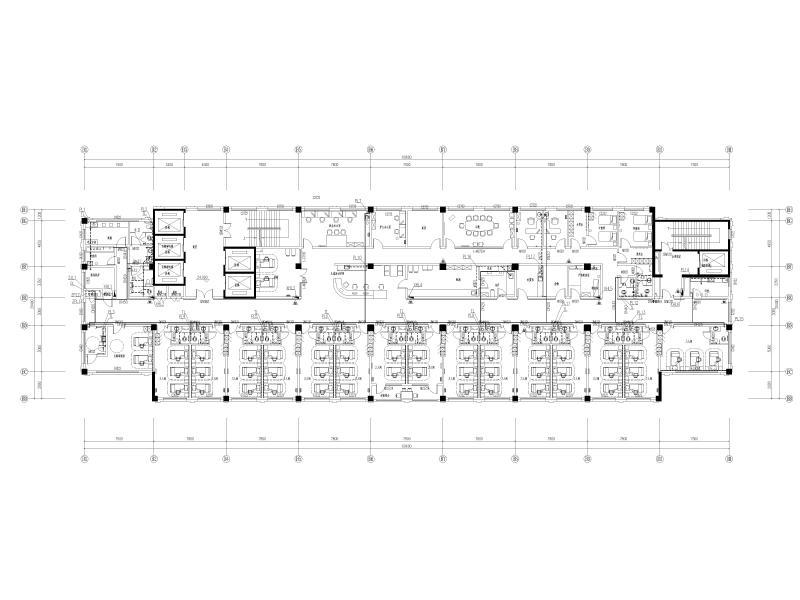 48m一类高层医疗建筑住院楼给排水施工图纸cad平面图及系统图 - 3