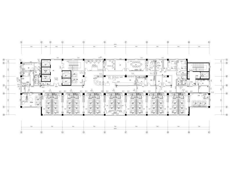 48m一类高层医疗建筑住院楼给排水施工图纸cad平面图及系统图 - 5