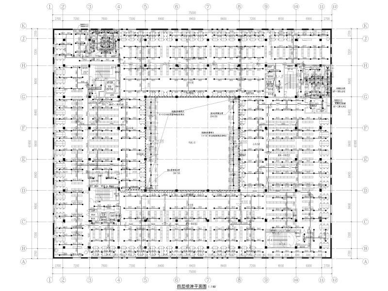 一类高层图纸书馆建筑消防施工图纸2020cad - 3