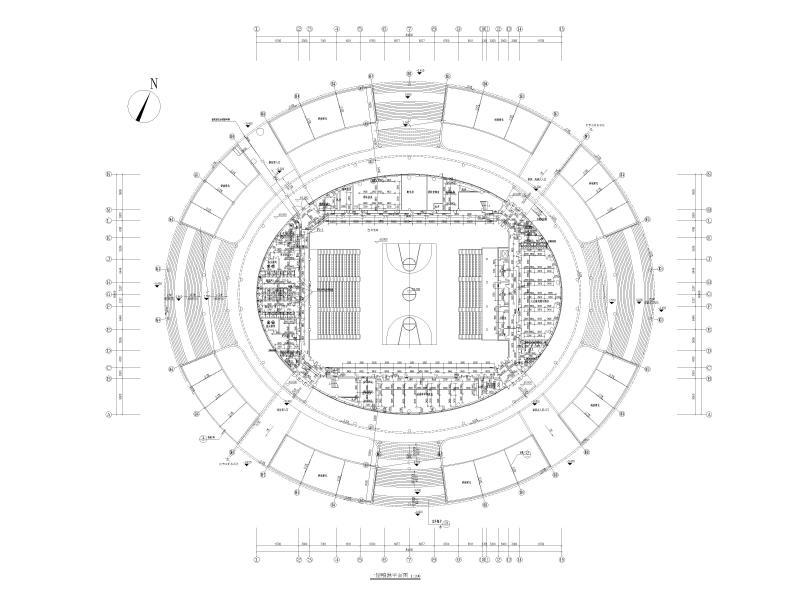 体育文化中心给排水施工大样图cad平面图 - 4