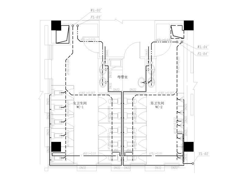 省商业用房及酒店给排水施工图纸2020cad - 4