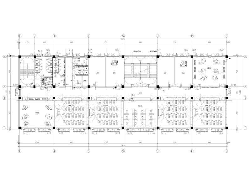 中学教学楼给排水施工图纸cad立面图 - 4