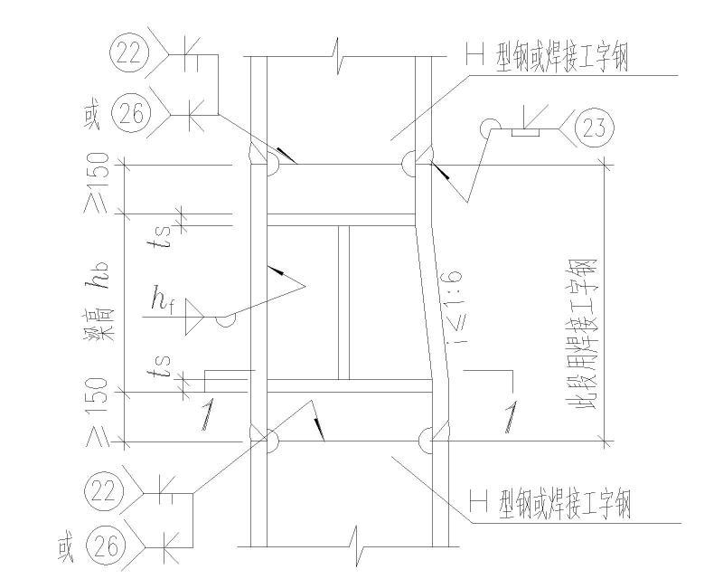 50张常用钢结构节点标准图纸cad构造图 - 1