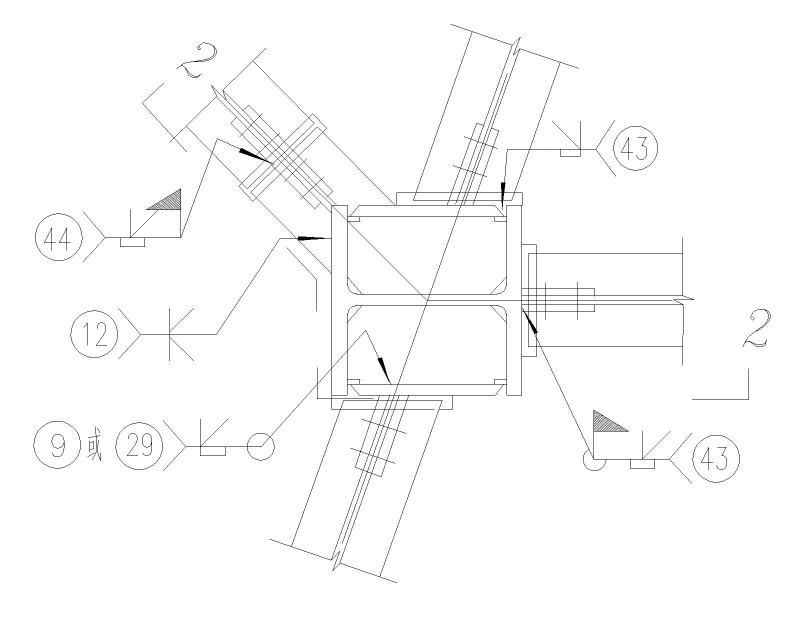 50张常用钢结构节点标准图纸cad构造图 - 3